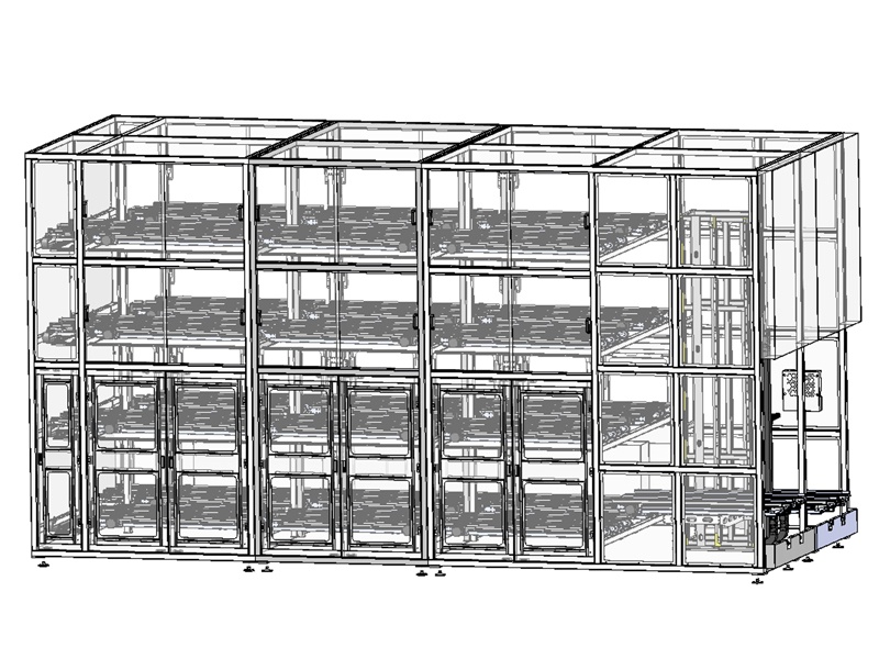 光伏電(diàn)池車(chē)間花籃緩存站方案